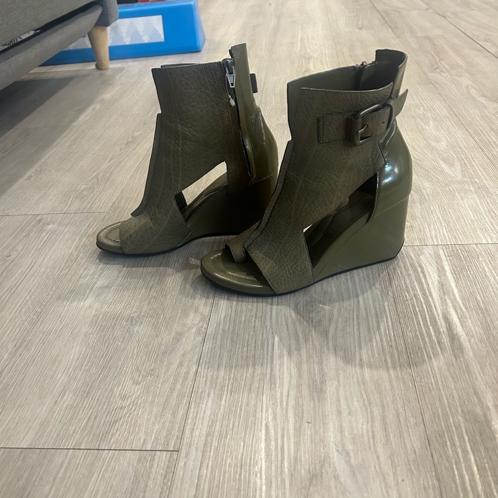 Alexander Wang Green Raven Ankle Boots/Booties Size 37